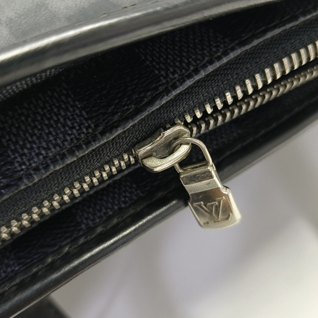TADAO MM Damier Graphite Coated Canvas Gray