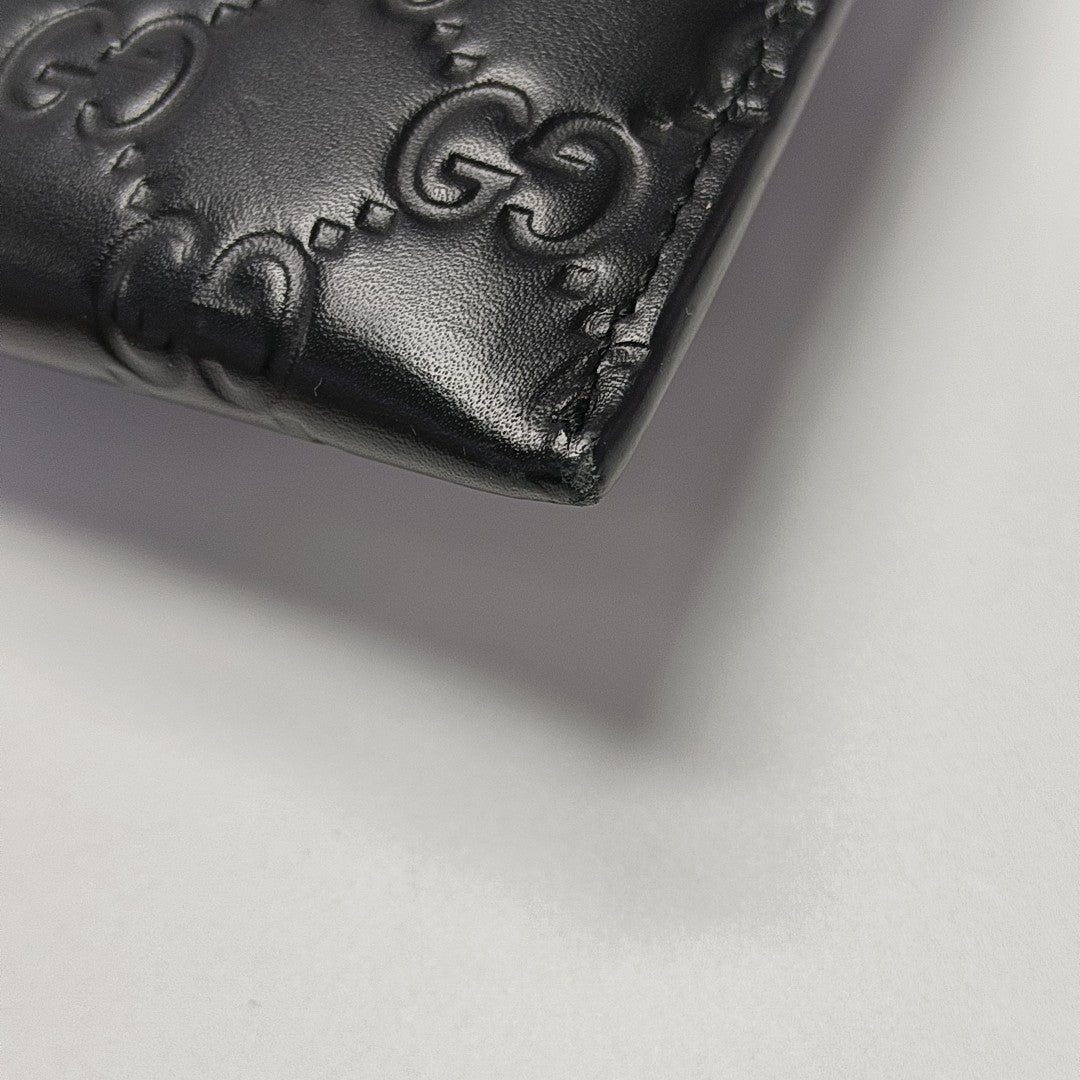 Signature Monogram Calfskin Black Wallet