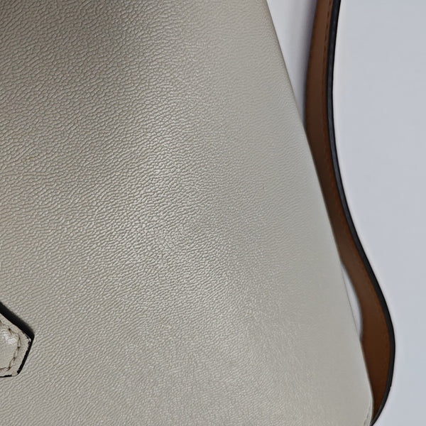 Padlock Small Monogram Coated Canvas Beige