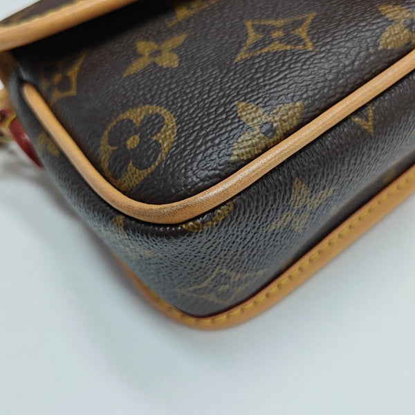 DIANE Nano Monogram Coated Canvas Brown