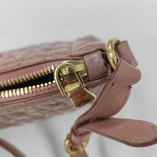 Calfskin Shoulder Bag Pink