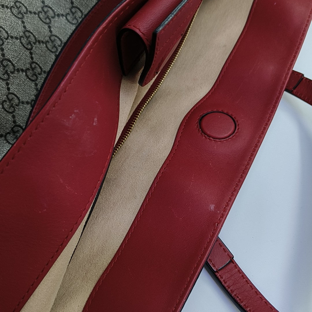 Monogram Coated Canvas Tote Bag Beige