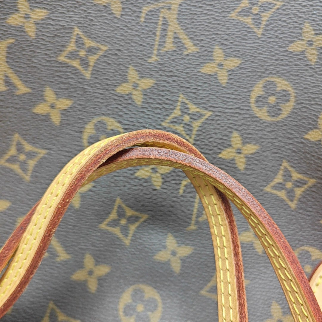 NEVERFULL MM Monogram Coated Canvas Brown