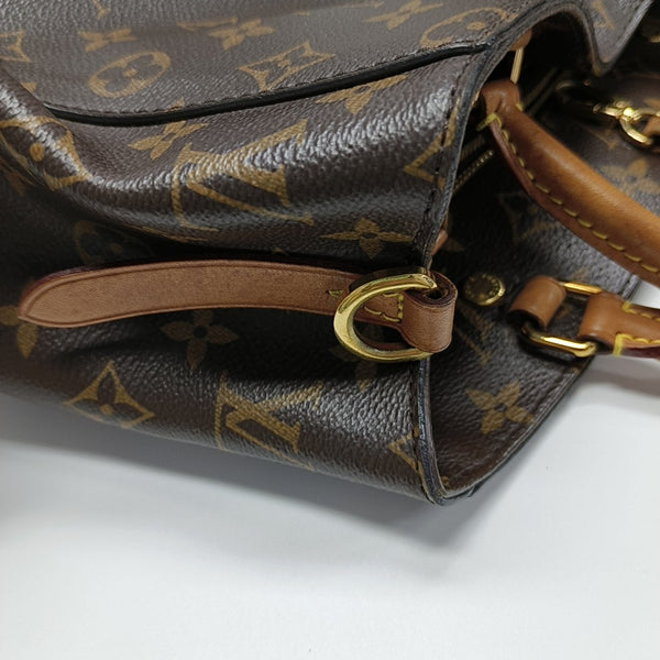 MONTAIGNE Monogram Coated Canvas Brown