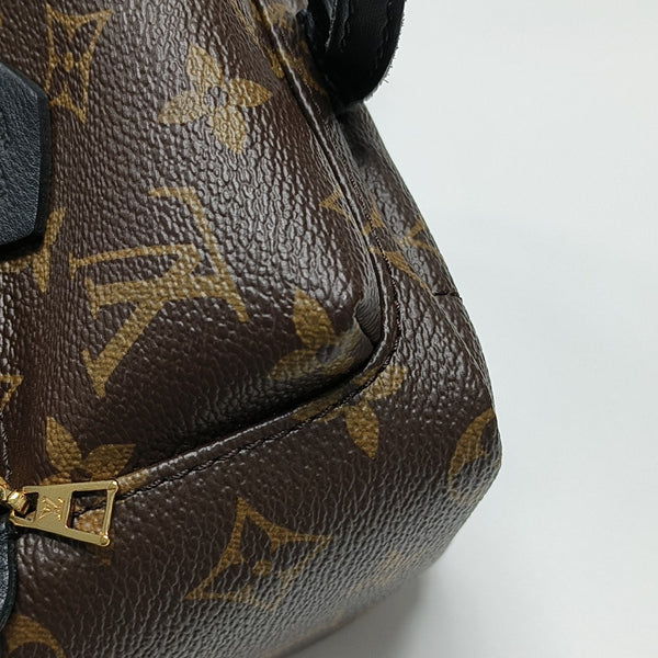 PALM SPRINGS Mini Monogram Coated Canvas Brown