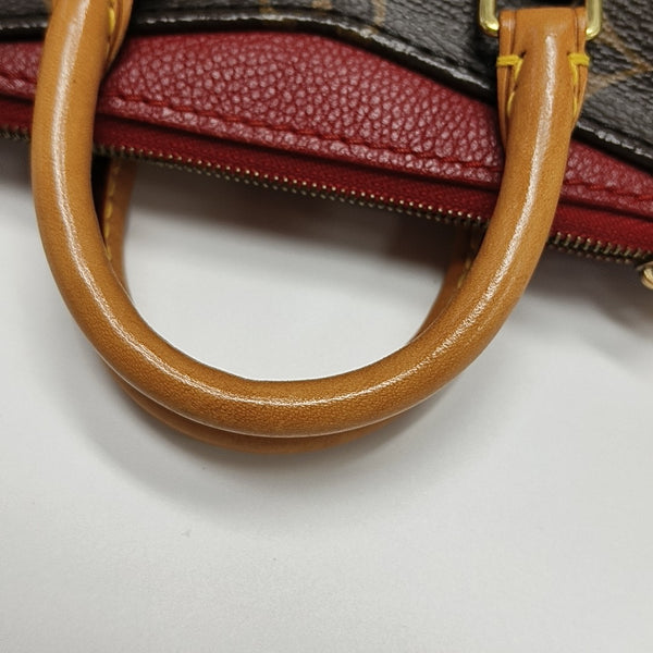 PALLAS Nano Monogram Coated Canvas Brown
