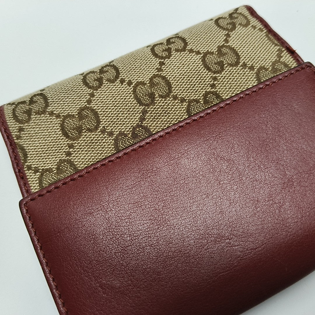Monogram Fabric Wallet Beige