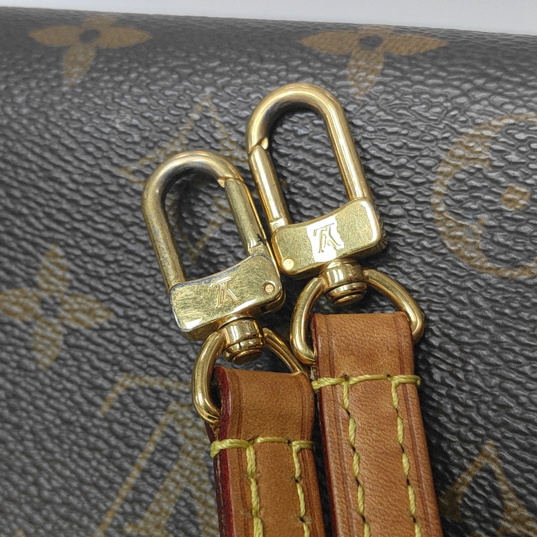 PALLAS Monogram Coated Canvas Brown