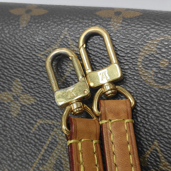 PALLAS Monogram Coated Canvas Brown