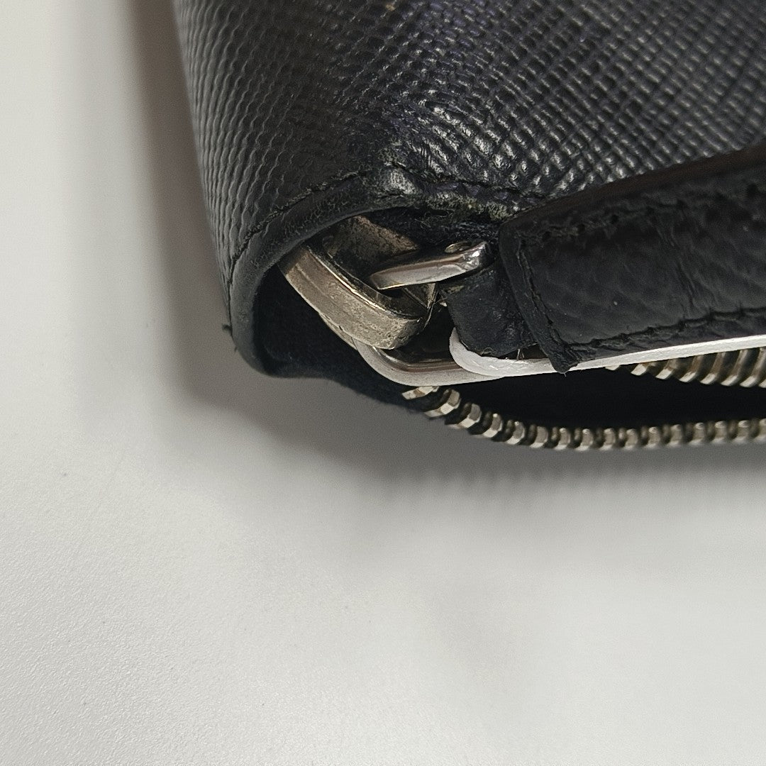 Saffiano Calfskin Wallet Black
