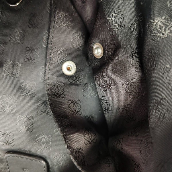 Lambskin Top Handle Bag Black