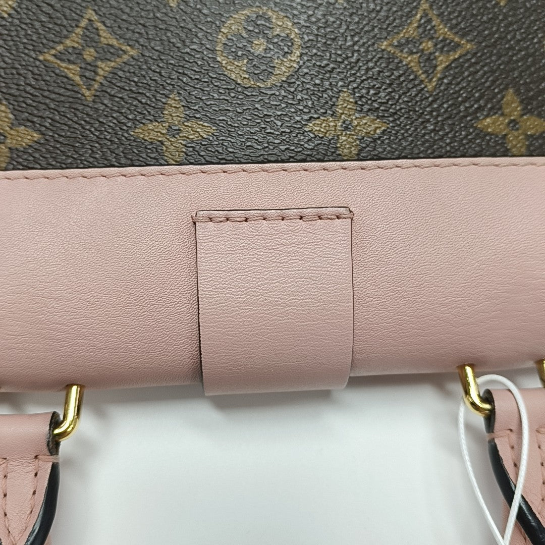 LOCKY BB Monogram Coated Canvas Pink