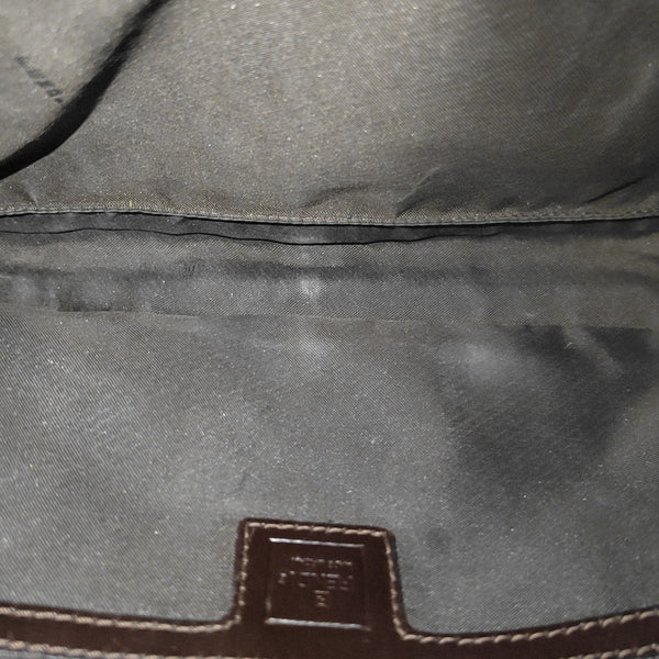 Fabric Shoulder Bag Brown