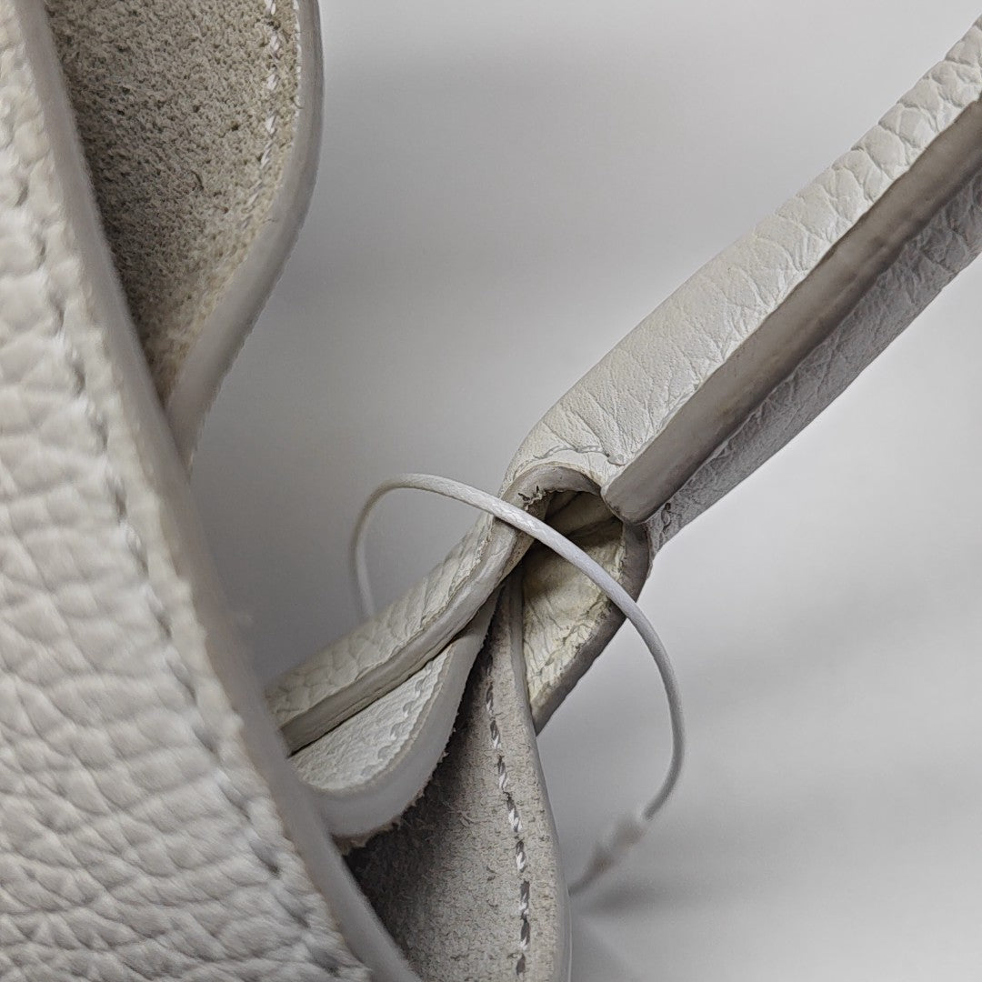 BIG BAG Nano Calfskin White