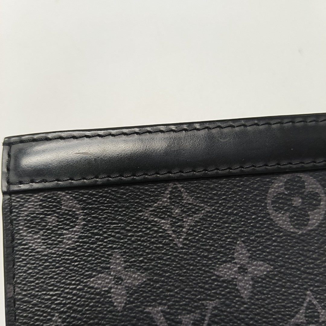 Pochette Voyag MM Monogram Coated Canvas Black