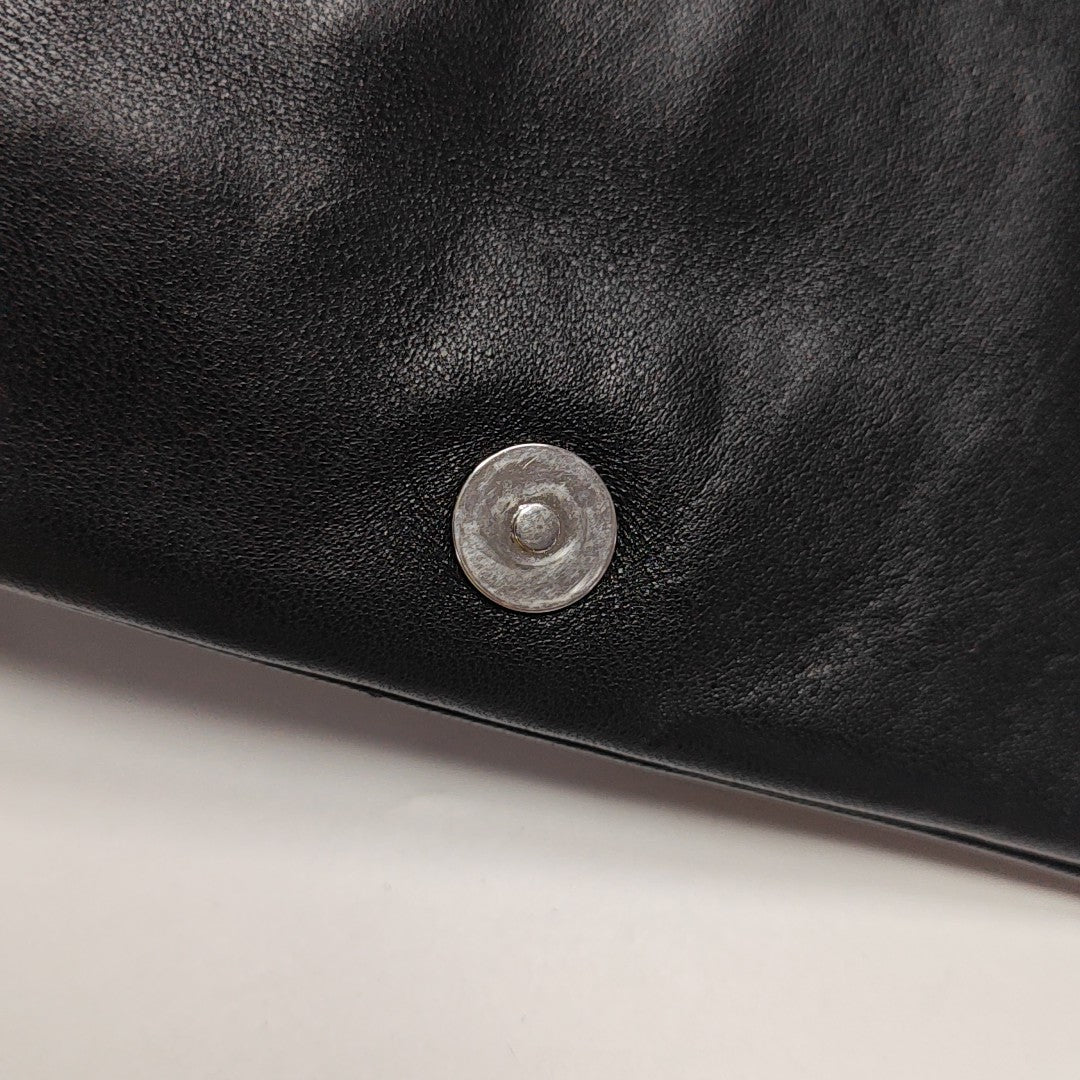 Quilted Lambskin Shoulder Bag Black