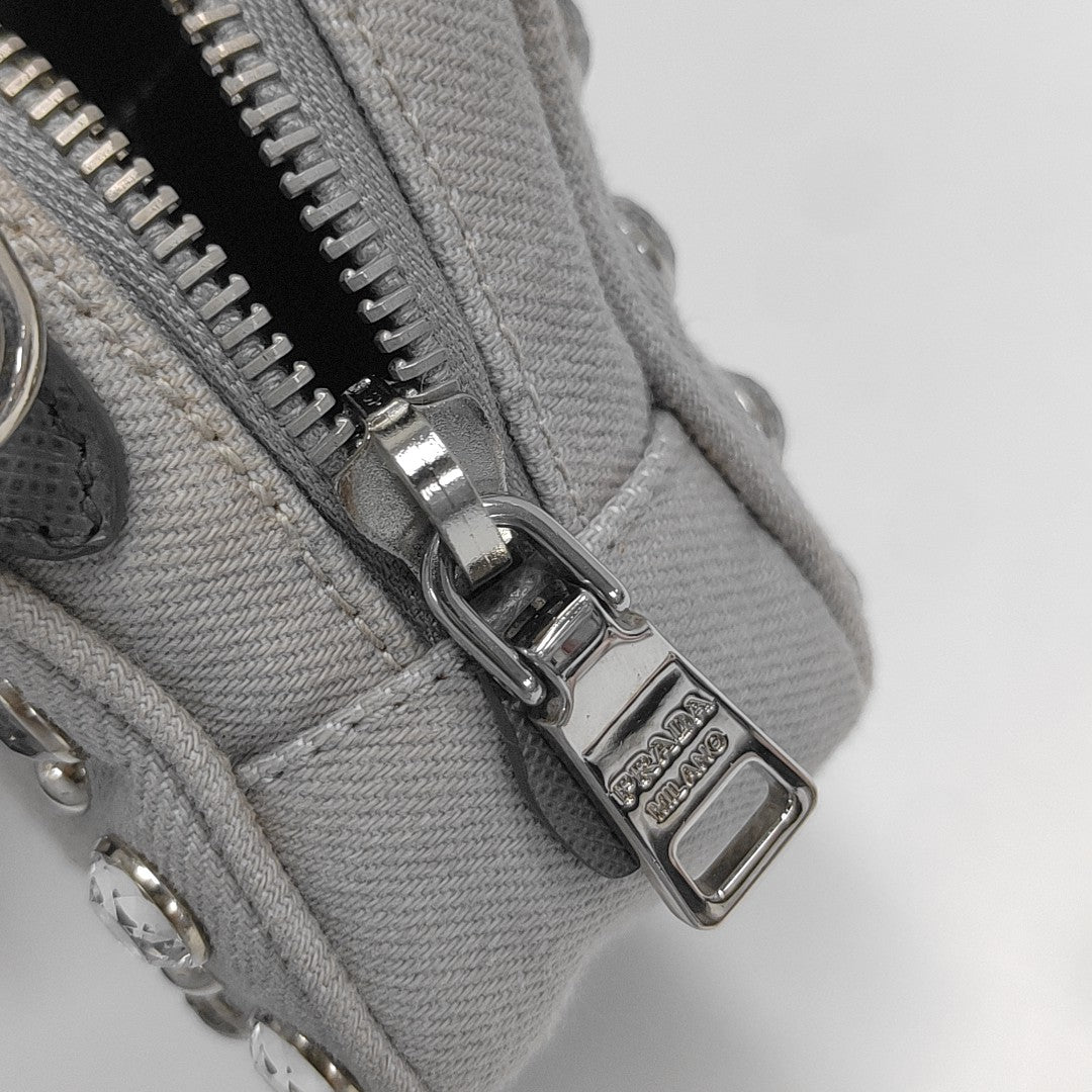 Canvas Shoulder Bag Gray