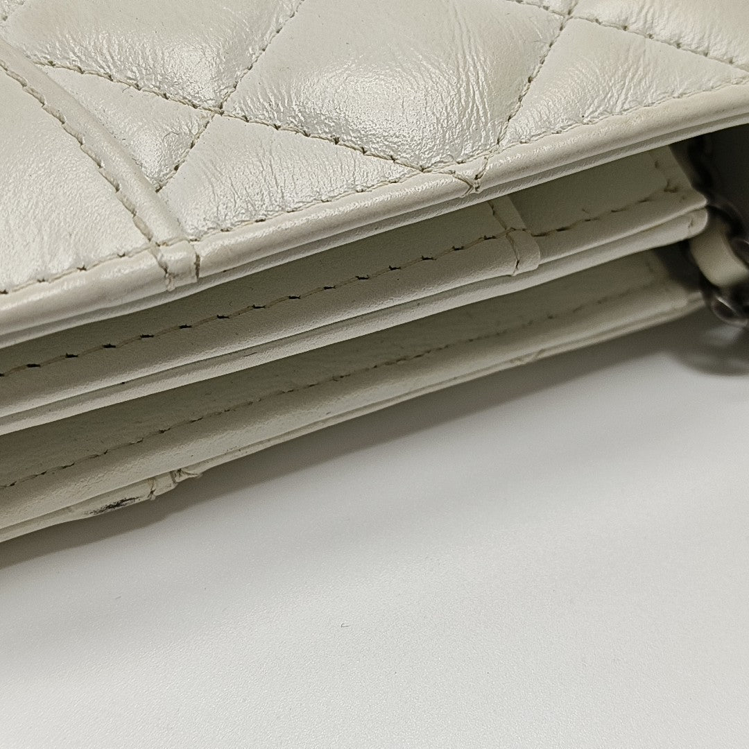 WOC Quilted Calfskin White