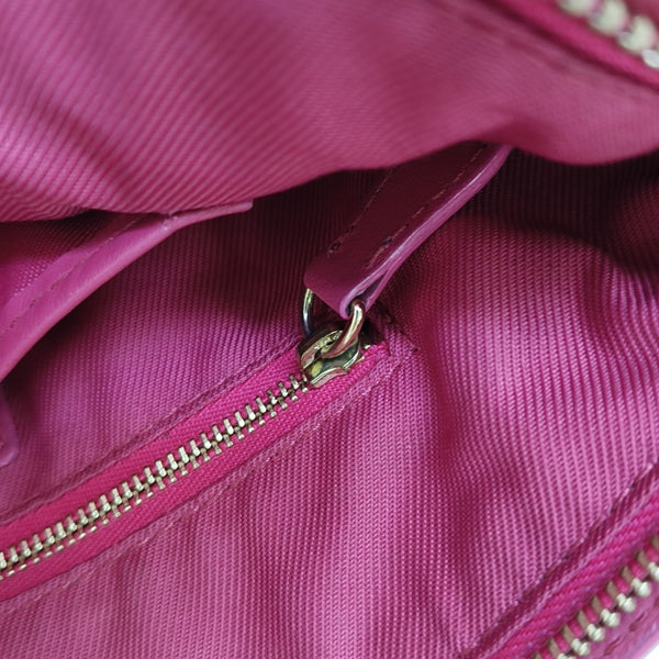 Coated Canvas Shoulder Bag Beige