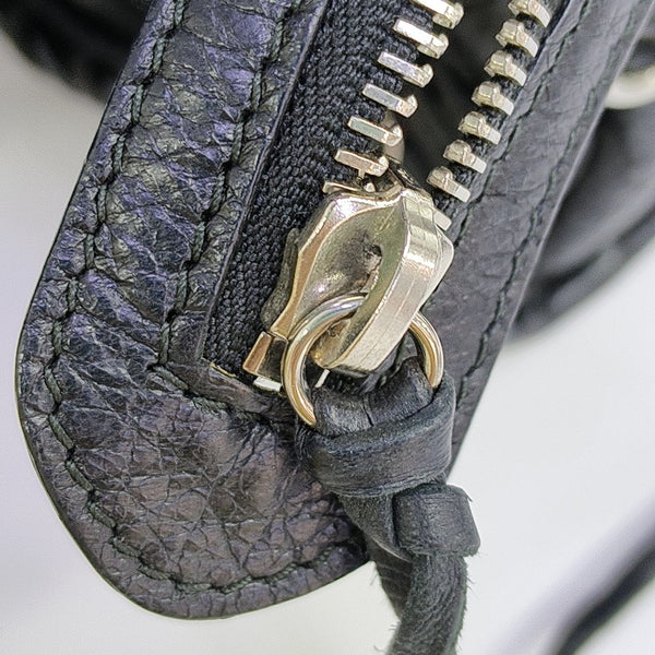 Classic Metallic Edge City Calfskin Black