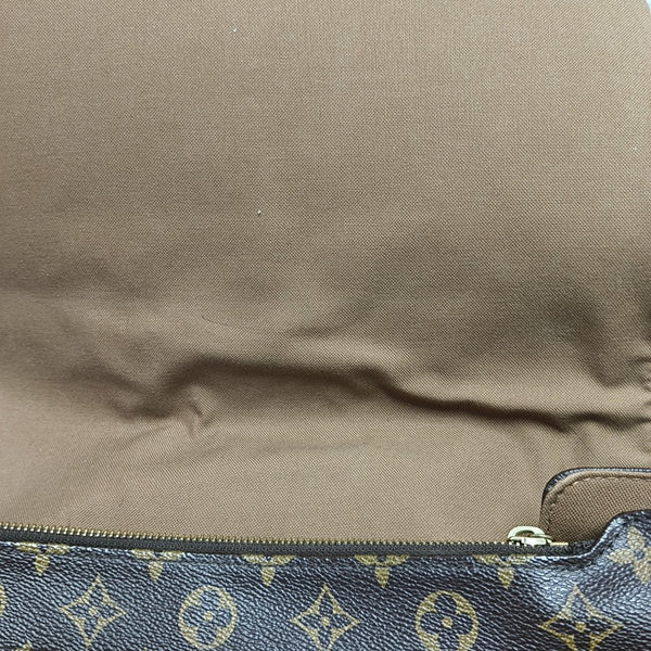 VALMY Monogram Coated Canvas Brown