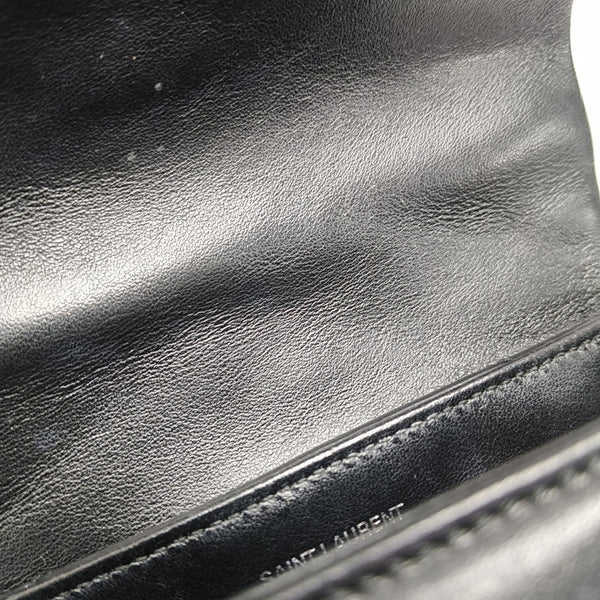 Authenticated pre-owned  LOULOU Extra Small Chevron, Quilted Calfskin Black - Shoulder Bag at Looply