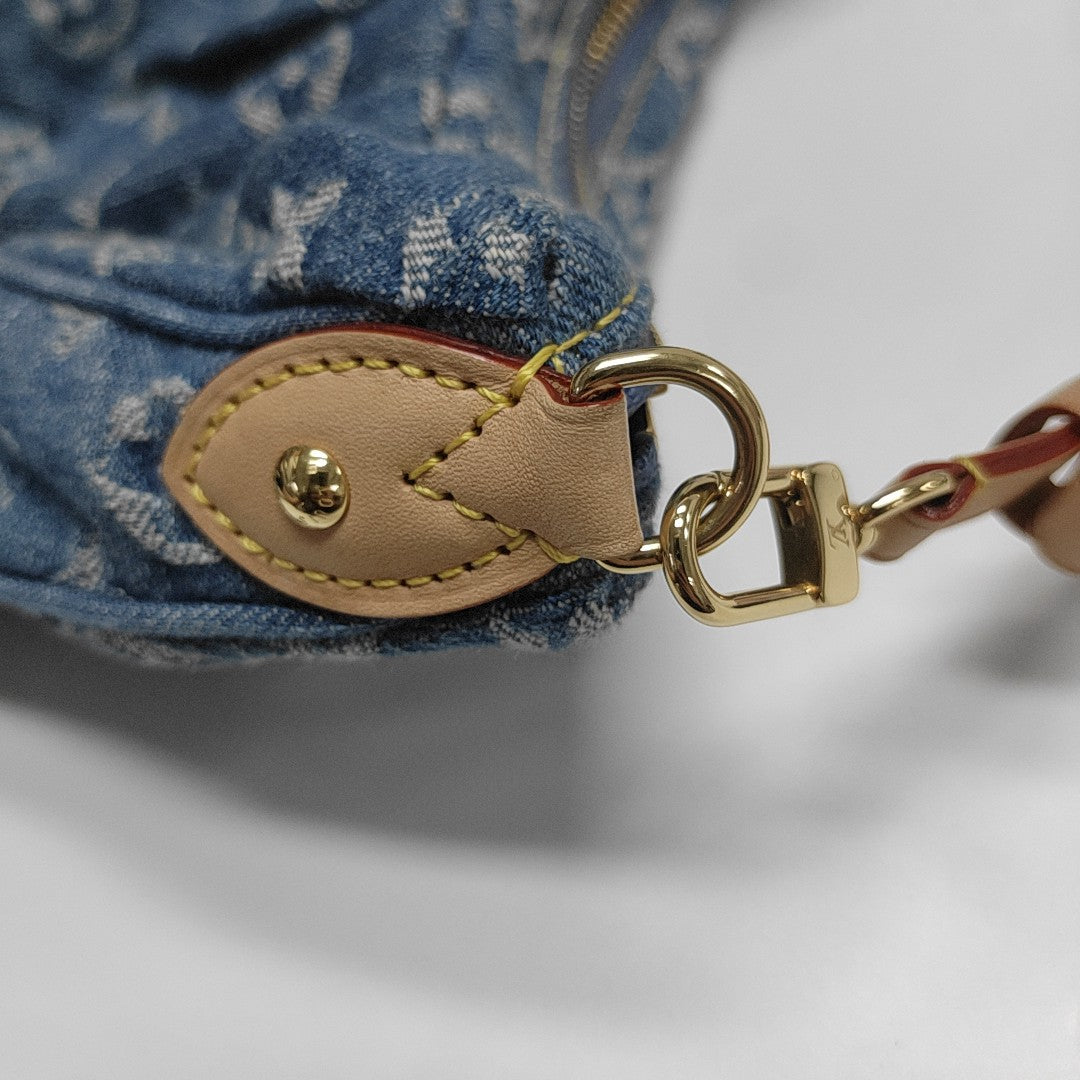 Pochette Valley Monogram Denim Blue