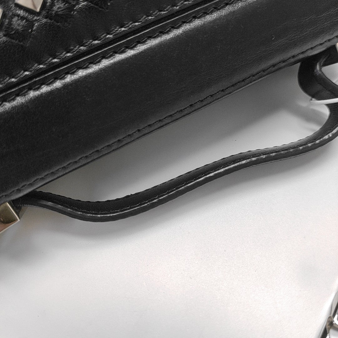 Calfskin Shoulder Bag Black