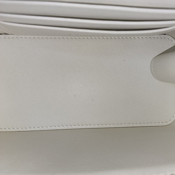VANITY CASE Small Quilted Grained Calfskin White