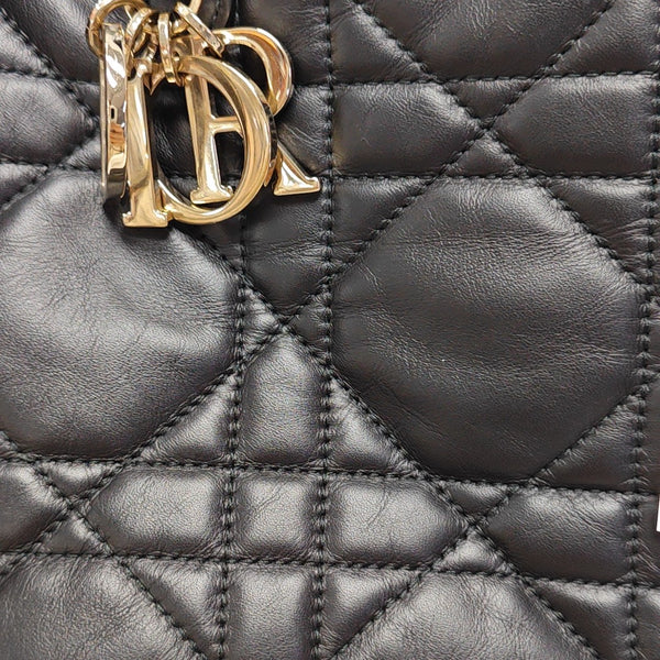 Toujours Small Cannage Calfskin Black