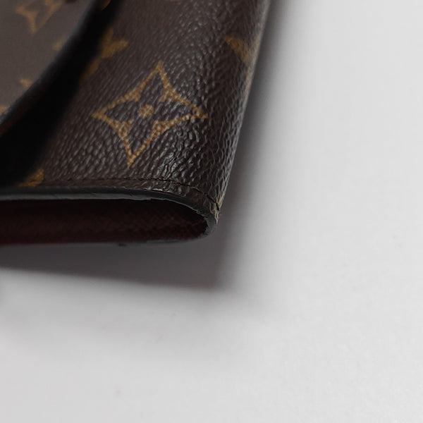 ANAIS Monogram Coated Canvas Brown Wallet
