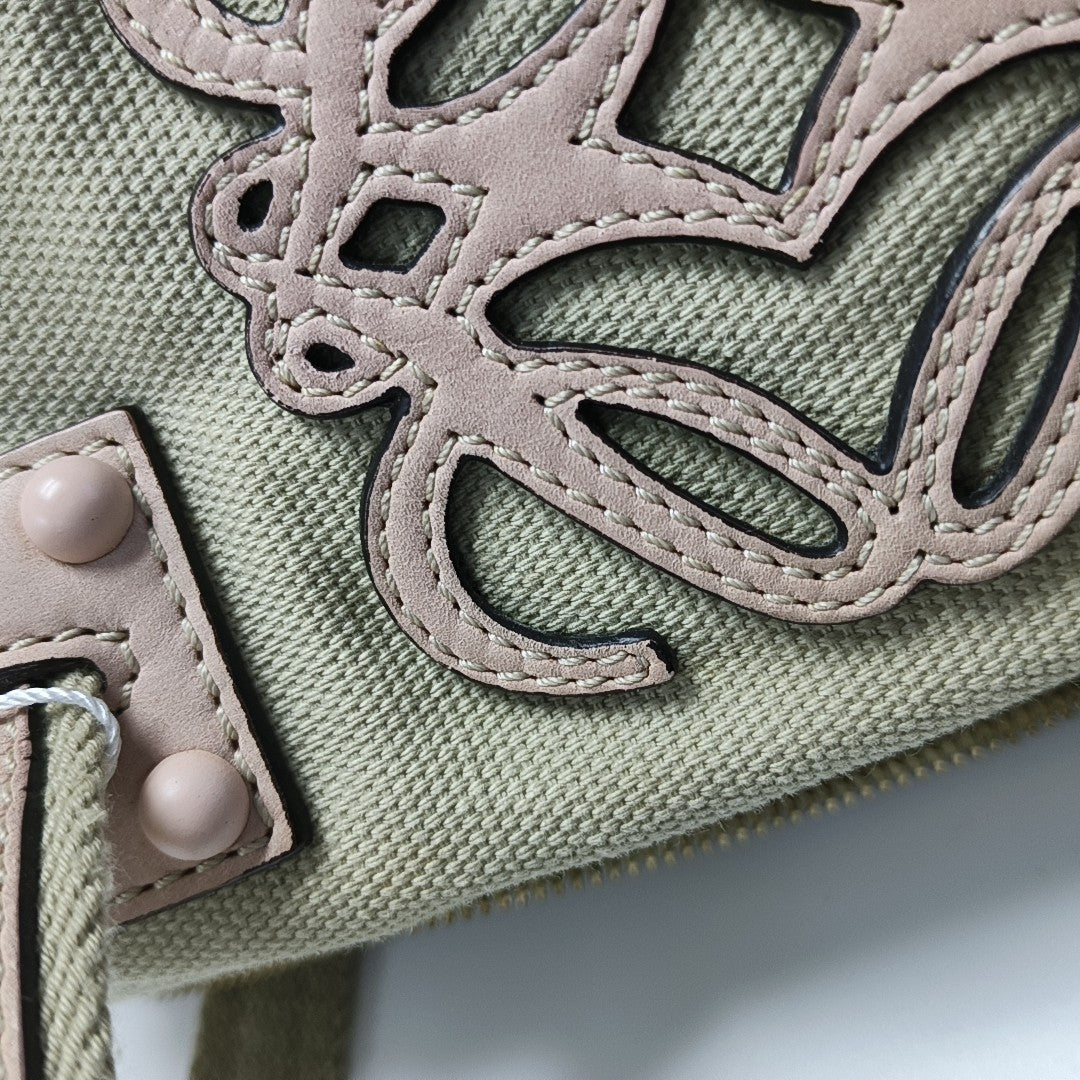 Canvas Shoulder Bag Beige