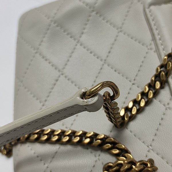 NOLITA Mini Quilted Lambskin White
