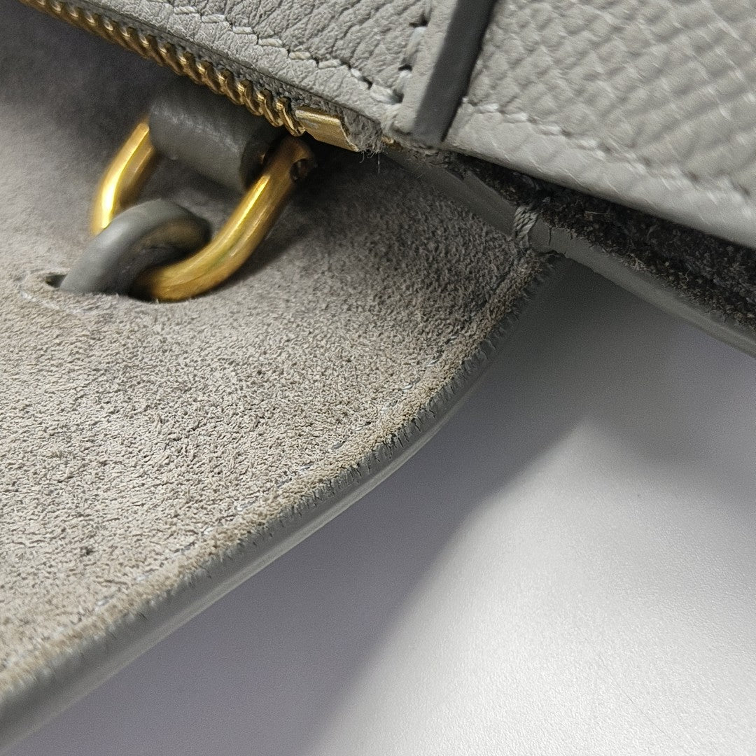 BELT Nano Calfskin Gray