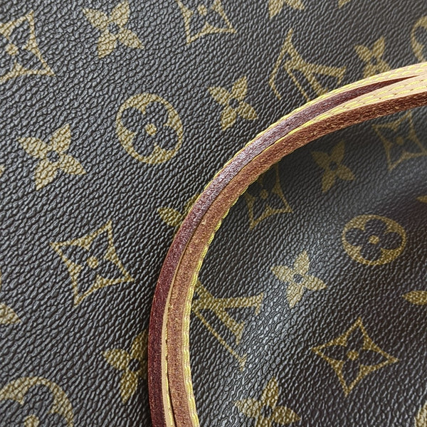 NEVERFULL MM Monogram Coated Canvas Brown