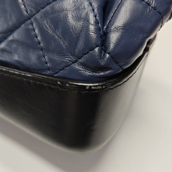 GABRIELLE Small Quilted Calfskin Blue