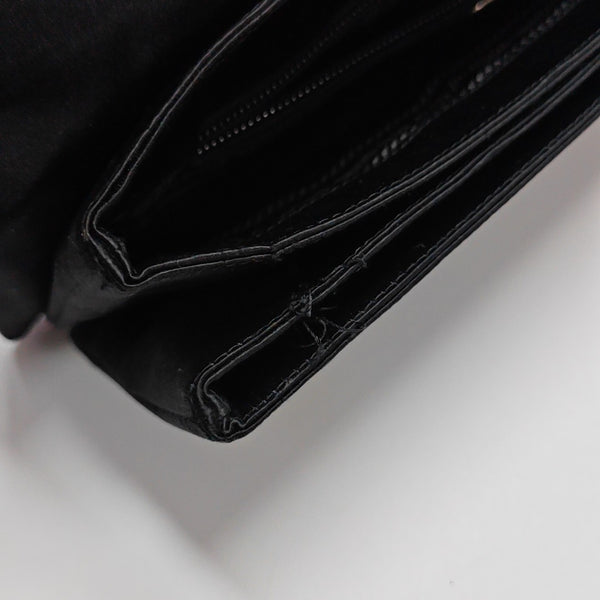Fabric Top Handle Bag Black