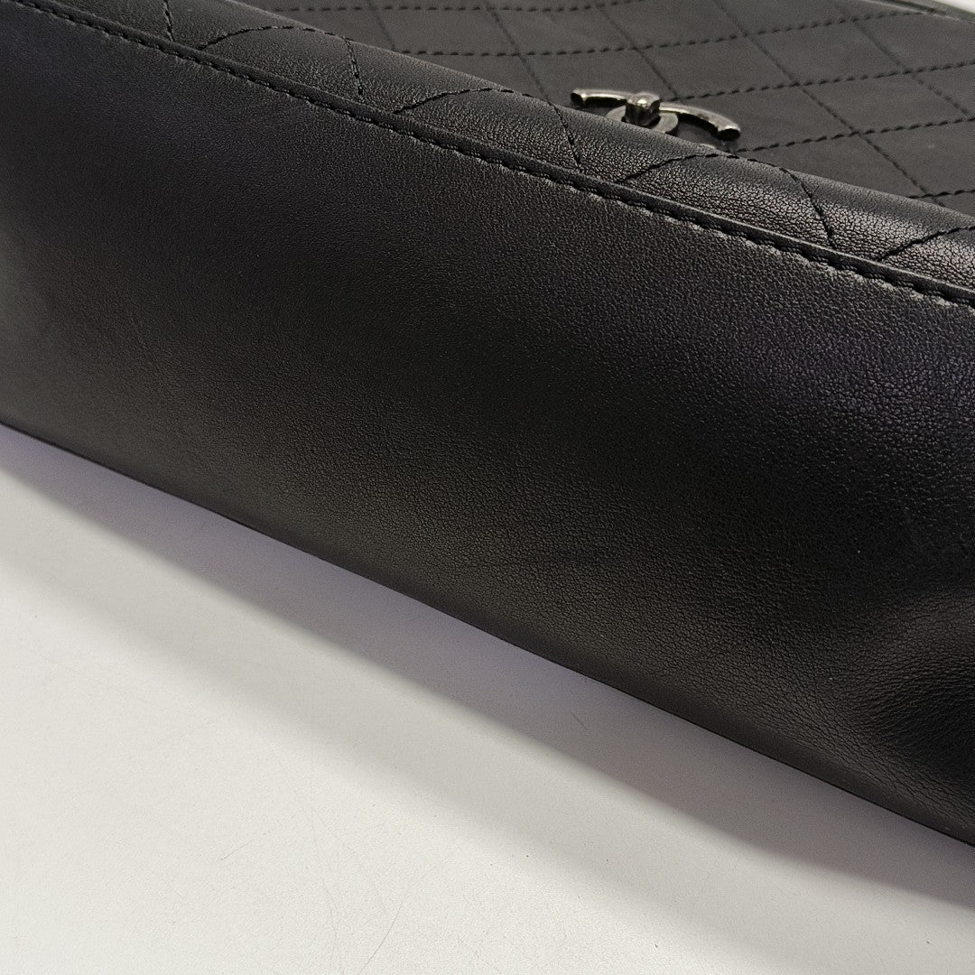 LUXURY TOP Quilted Calfskin Black