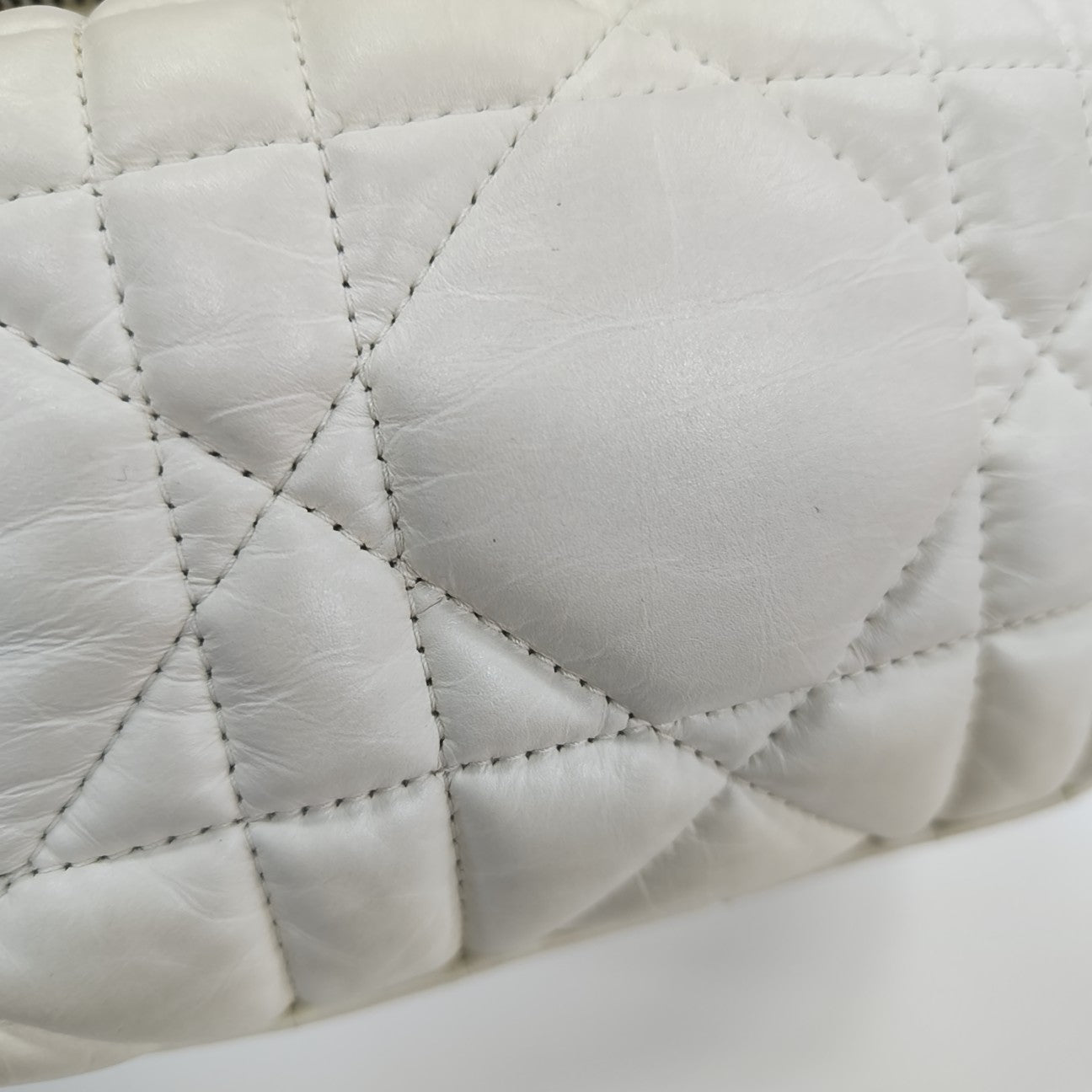Diortravel Nomad Small Cannage Calfskin White