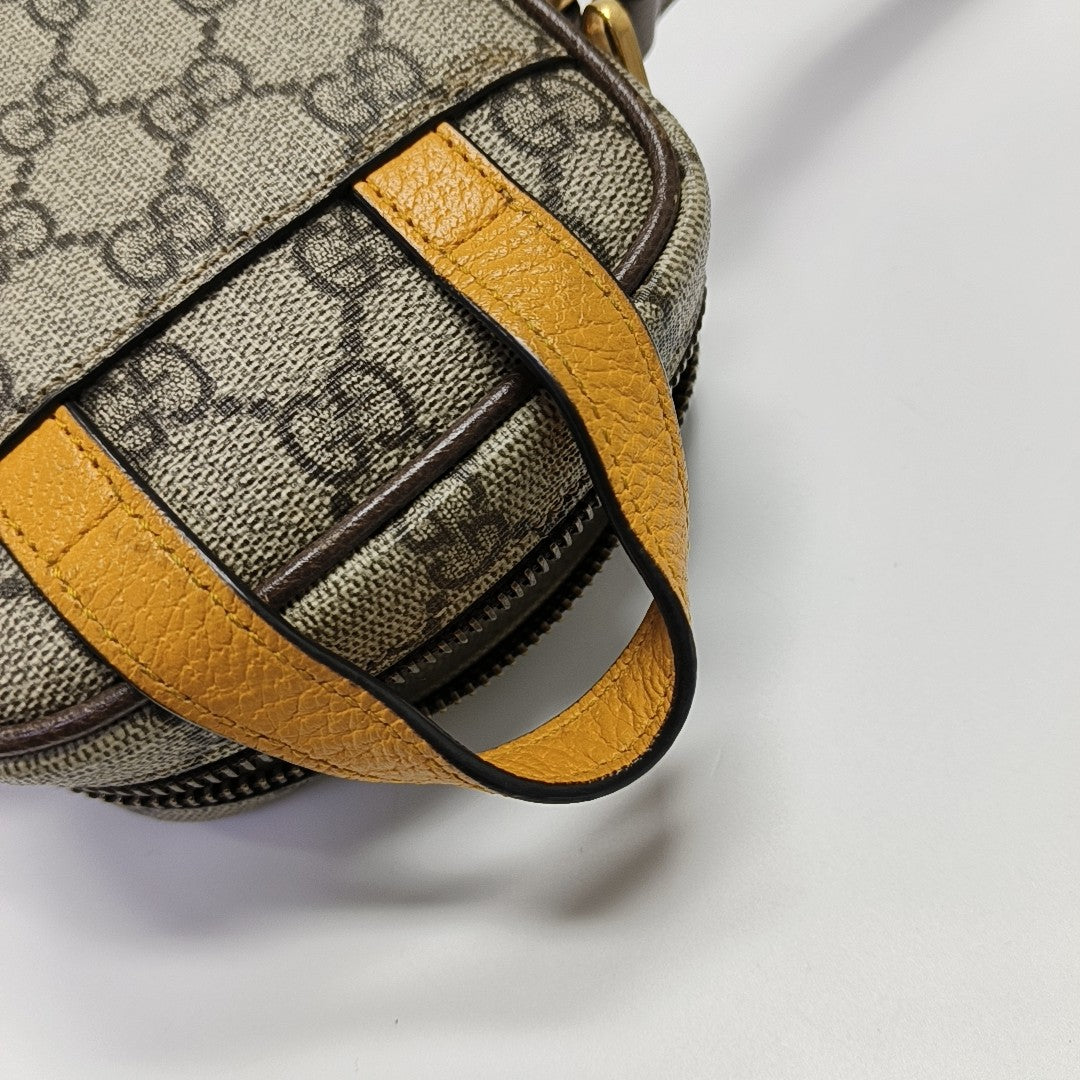 Neo Vintage Mini Monogram Coated Canvas Brown