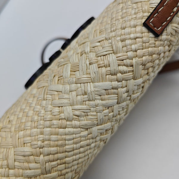 Straw Shoulder Bag Beige