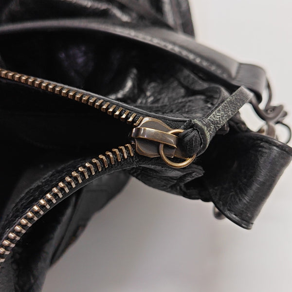 Lambskin Shoulder Bag Black