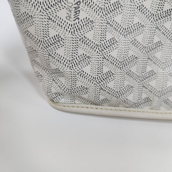 Anjou Mini Coated Canvas White