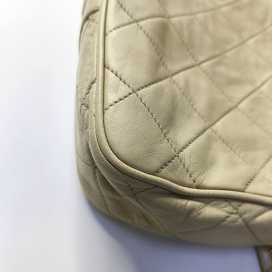 Quilted Lambskin Beige