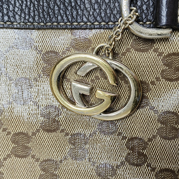 Monogram Coated Canvas Tote Bag Beige