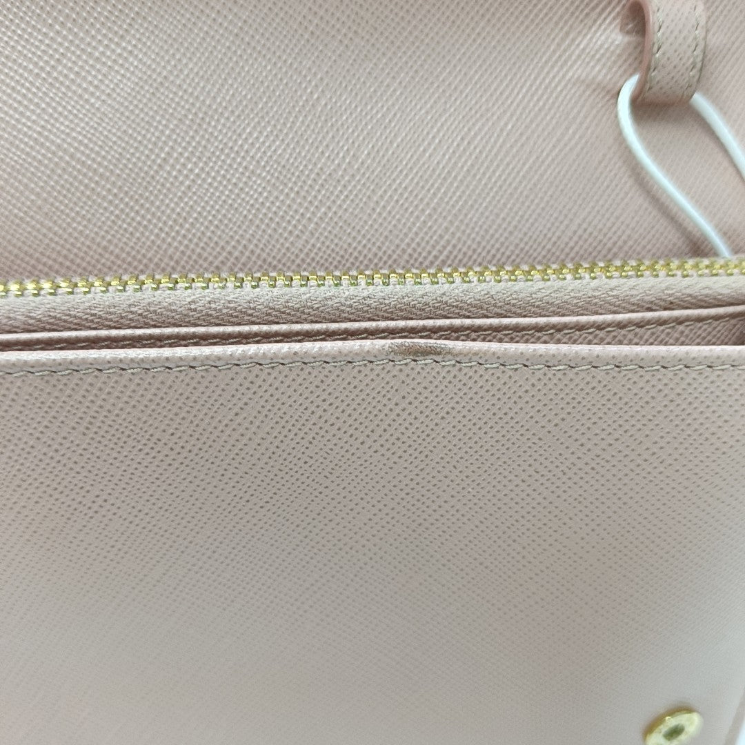 Saffiano Calfskin Shoulder Bag Pink