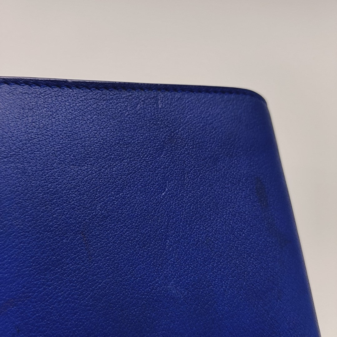 Calfskin Wallet Blue