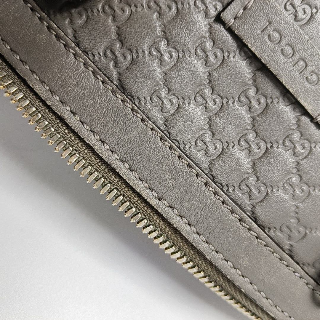 Microguccissima Monogram Calfskin Gray