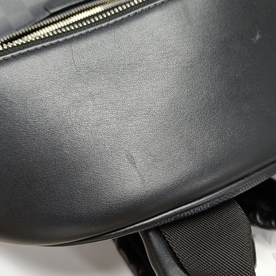 JOSH Damier Graphite Coated Canvas Gray