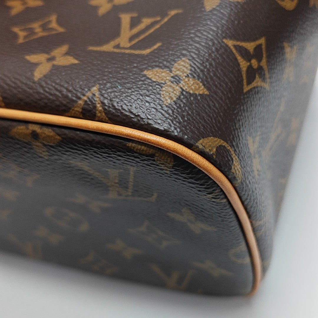 NICE BB Monogram Coated Canvas Brown